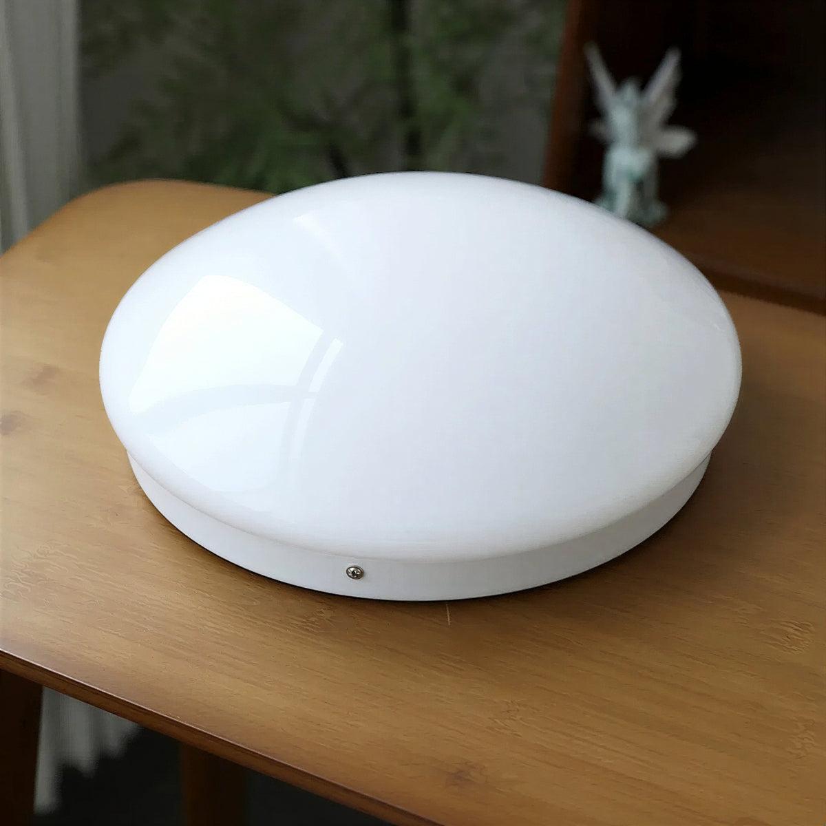 Circular Flush Mount Ceiling Light With Glass Dome