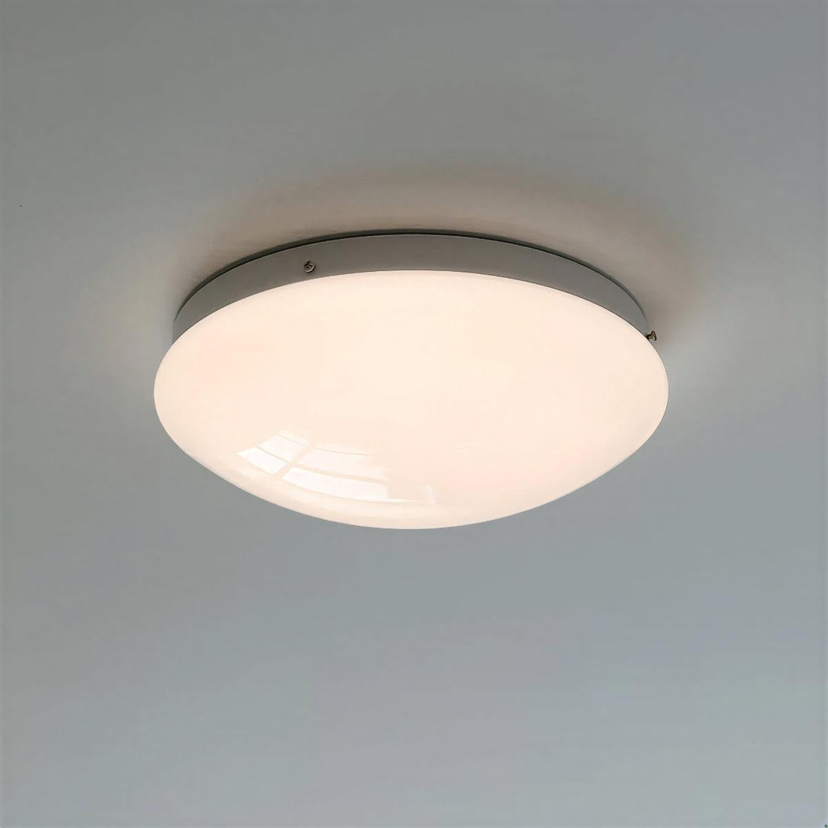 Circular Flush Mount Ceiling Light With Glass Dome