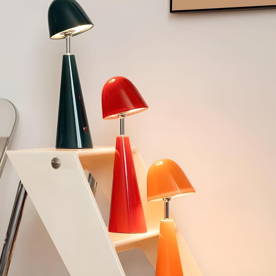 Contemporary Table Lamp With Modern Cone Design