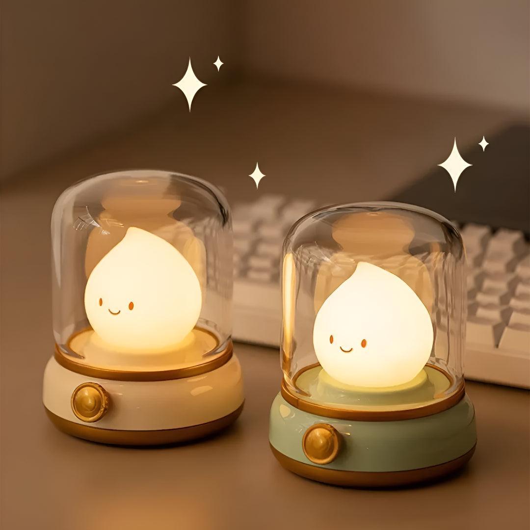 Cute Flame Night Table Light With Decorative Design