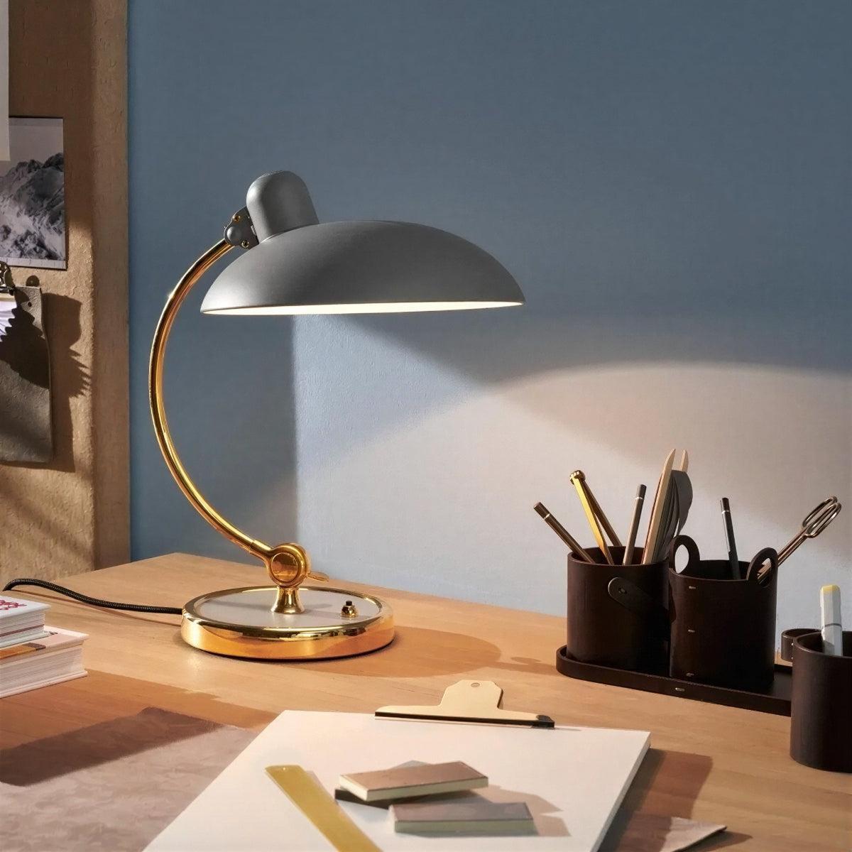 Desk Table Lamp With Dome and Adjustable Swivel Joint