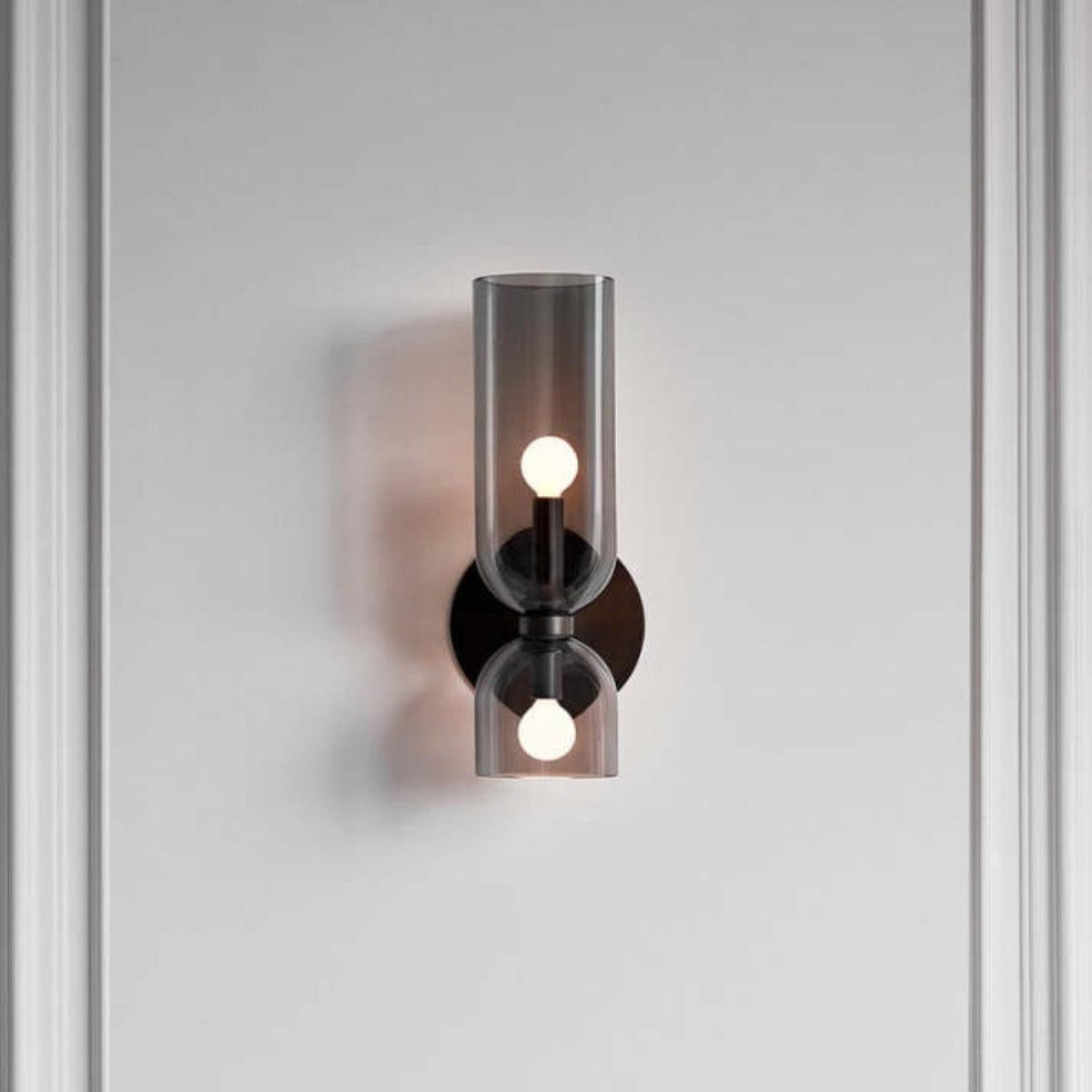 Dual Shaded Cylindrical Wall Light