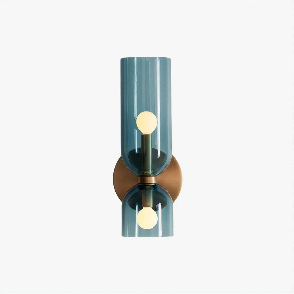 Dual Shaded Cylindrical Wall Light