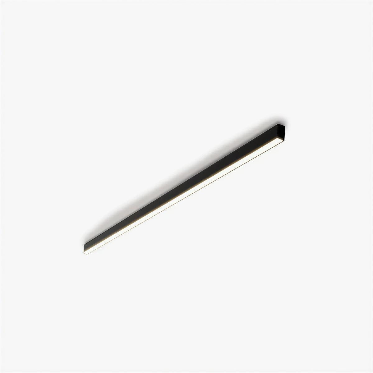 Elongated Linear Flush Ceiling Light With Bar Design
