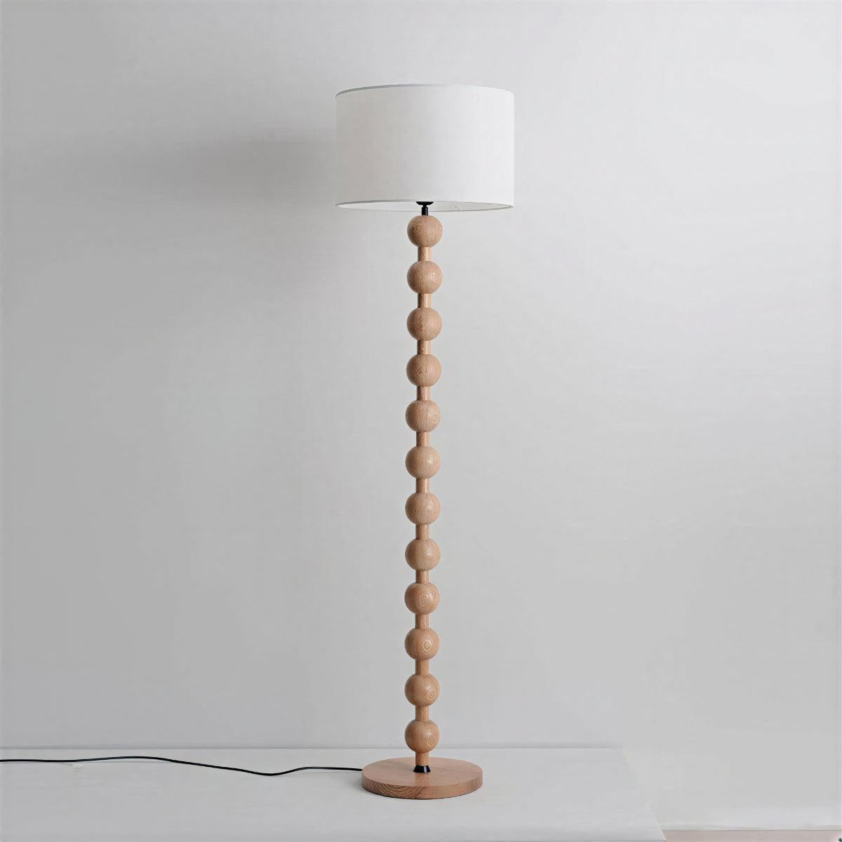 Floor Lamp For Living Room With Sculptural Beaded Sphere Design