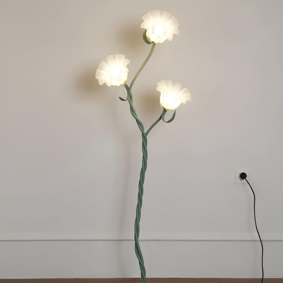Flower Living Room Floor Lamp With Floral Design