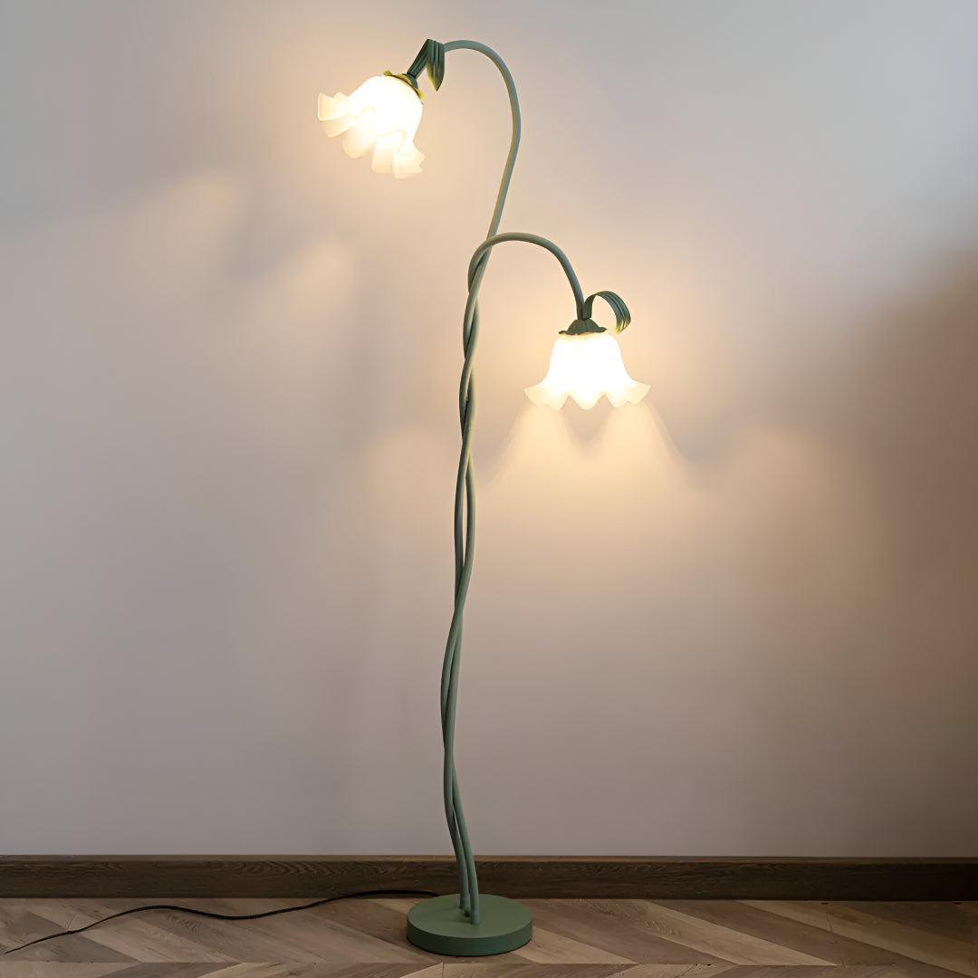 Flower Living Room Floor Lamp With Floral Design