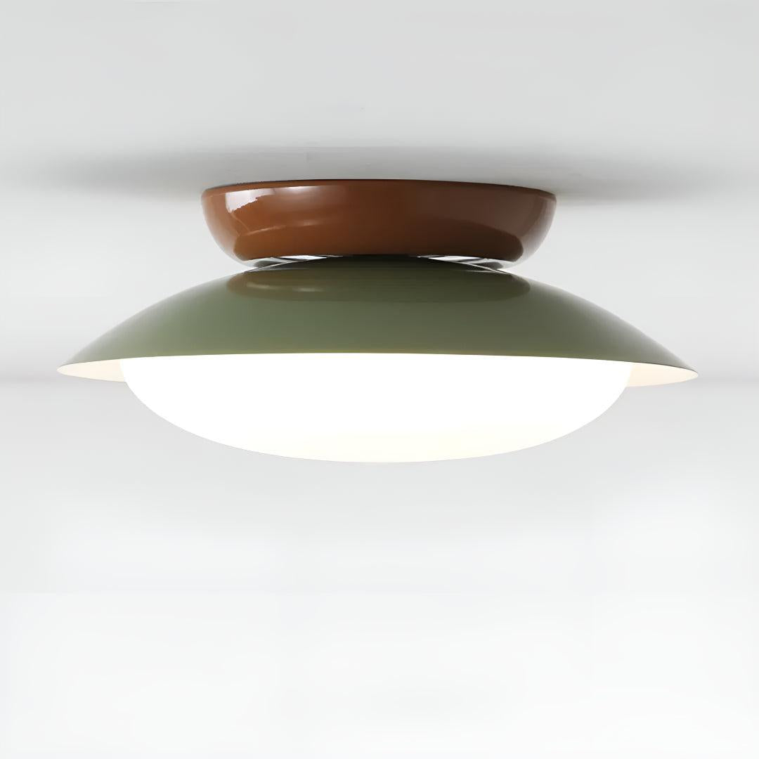 Flush Ceiling Light with Modern Mid Century Style