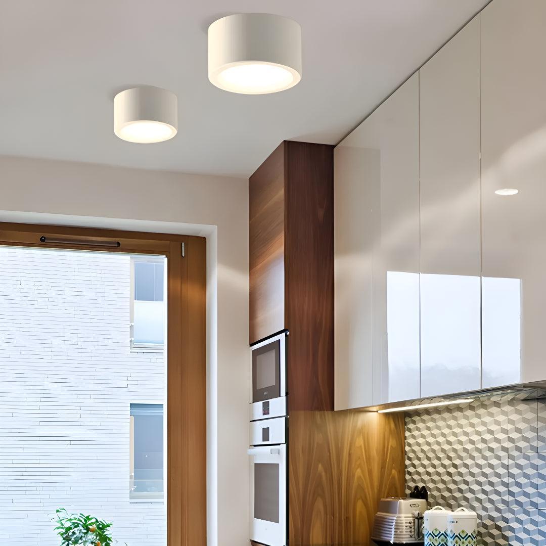 Flush Mount Ceiling Light With Modern Round Design