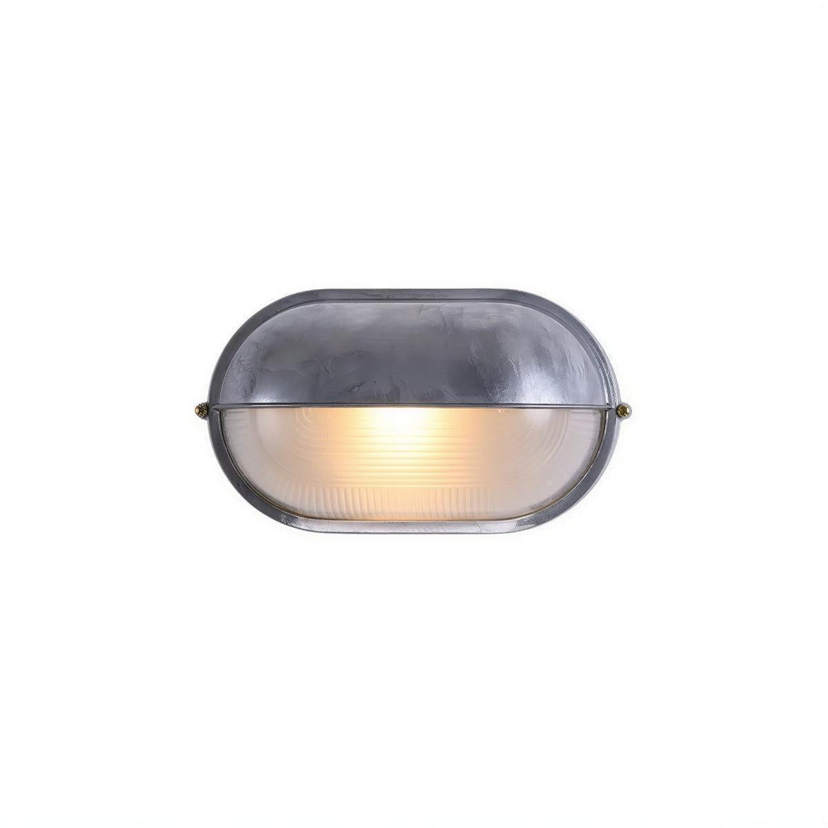 Industrial Exterior Wall Light For Outdoor Wall With Ribbed Sconce Fixture