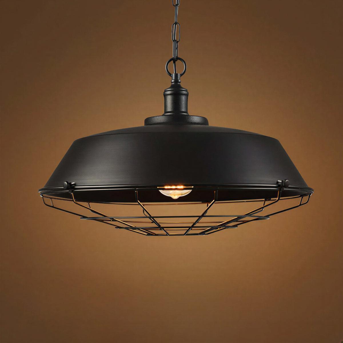 Industrial Kitchen Ceiling and Island Light with Lighting Cage