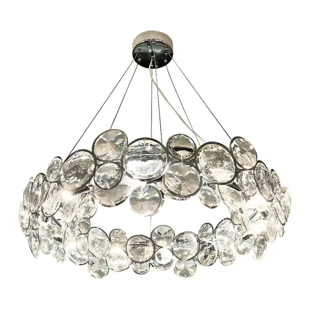 Mid Century Modern Crystal Chandelier Ceiling Light Fixture