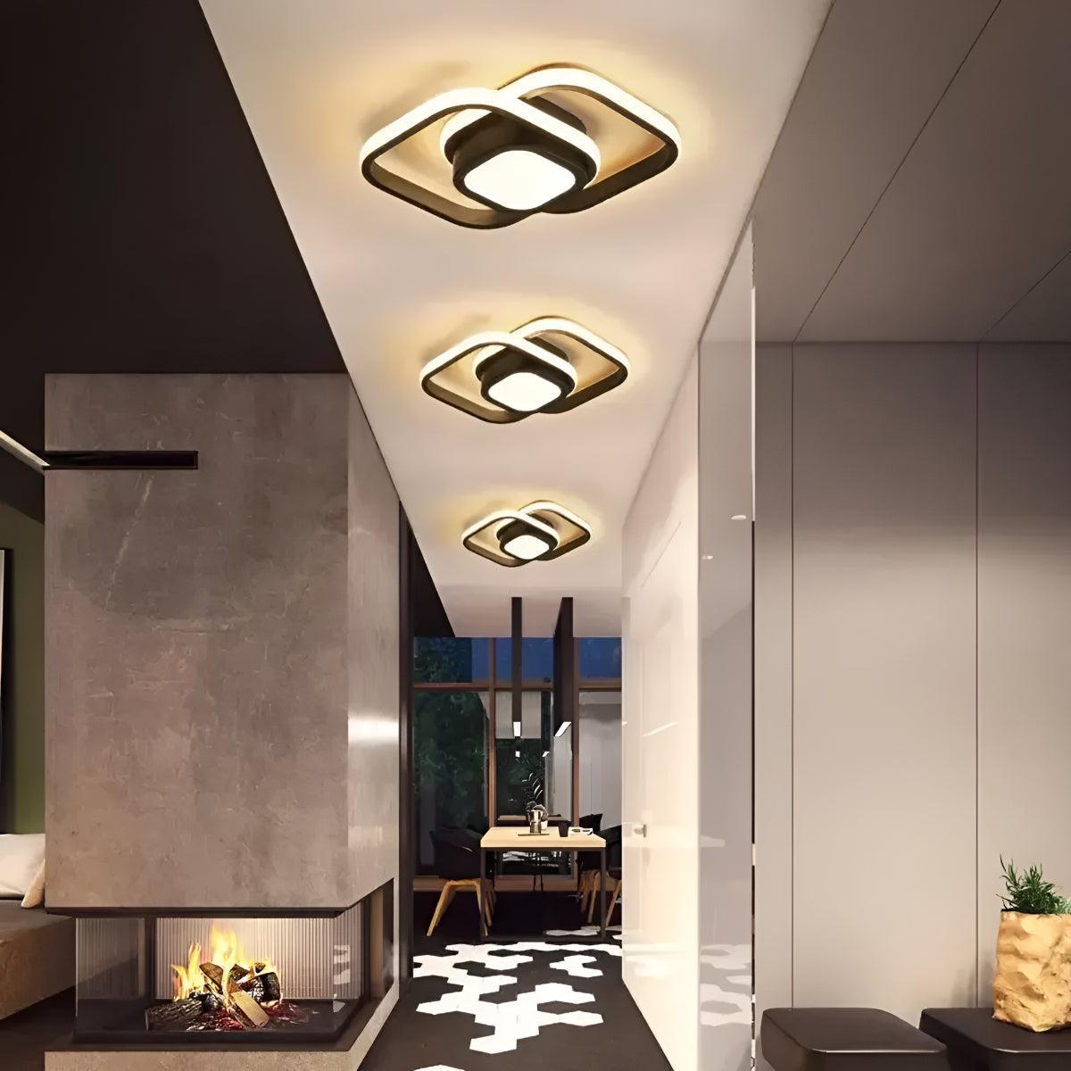 Minimalist Double Ring Ceiling Lights With Modern Design