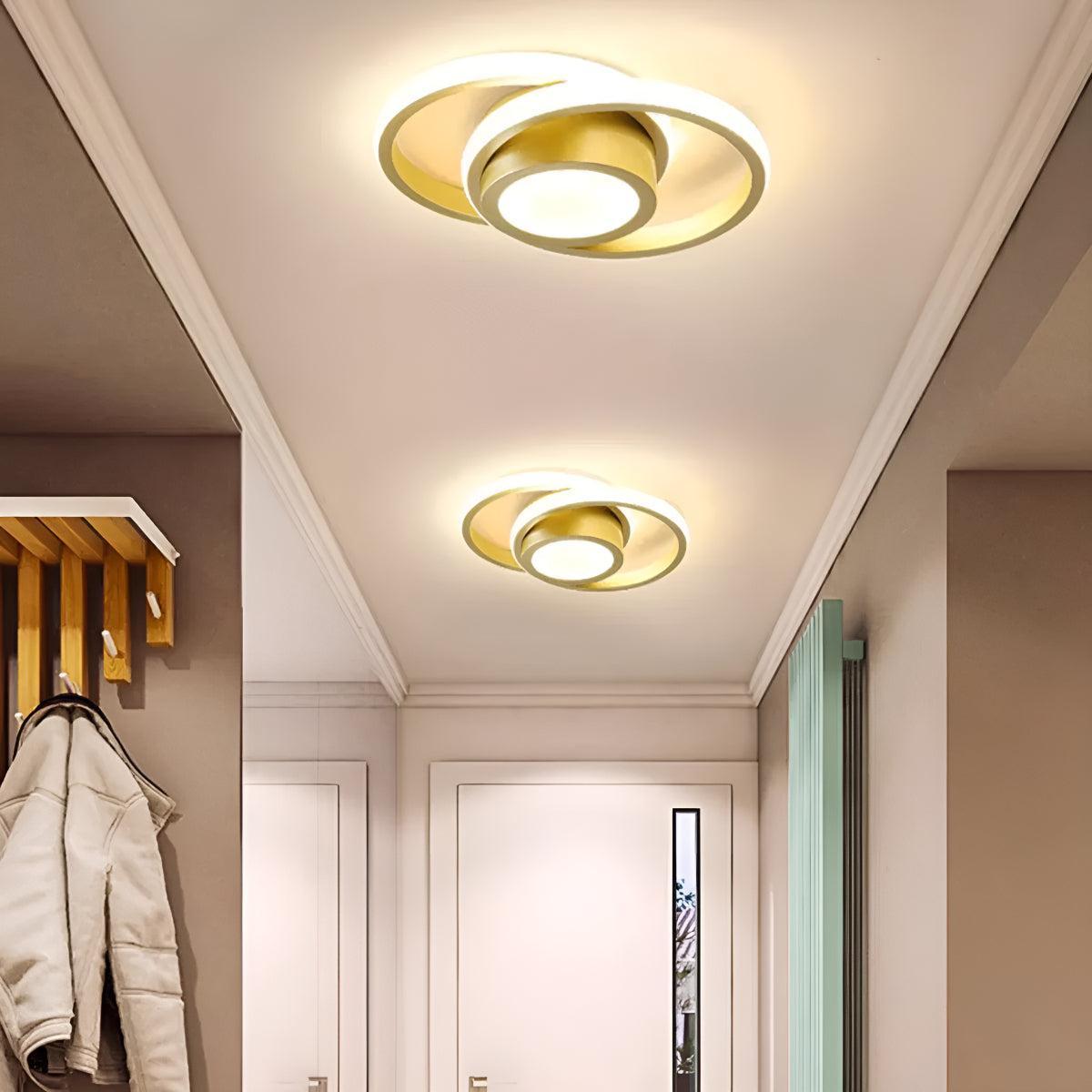 Minimalist Double Ring Ceiling Lights With Modern Design