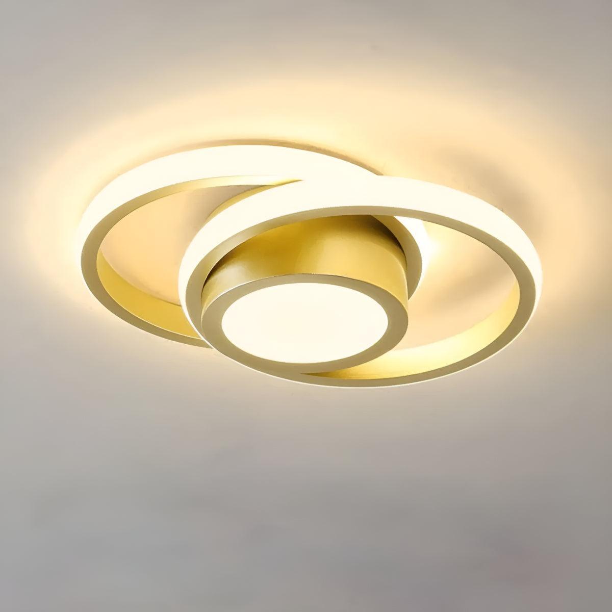 Minimalist Double Ring Ceiling Lights With Modern Design