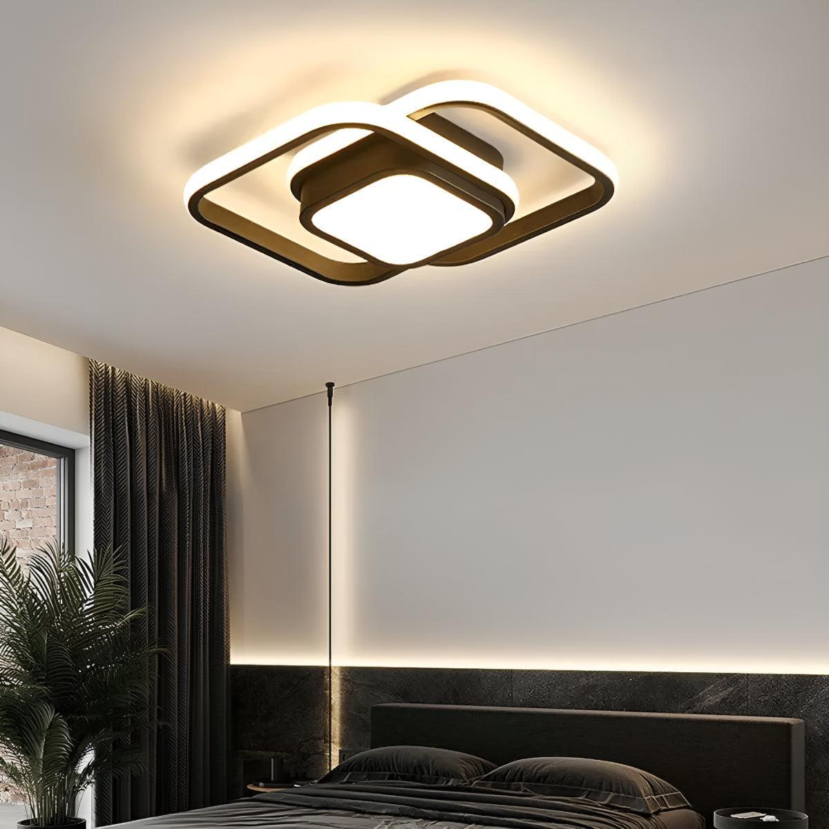 Minimalist Double Ring Ceiling Lights With Modern Design