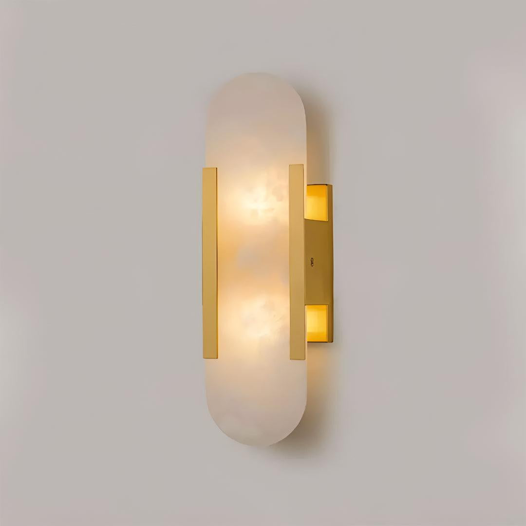 Modern Elongated Alabaster Wall Light For Interior Home Walls