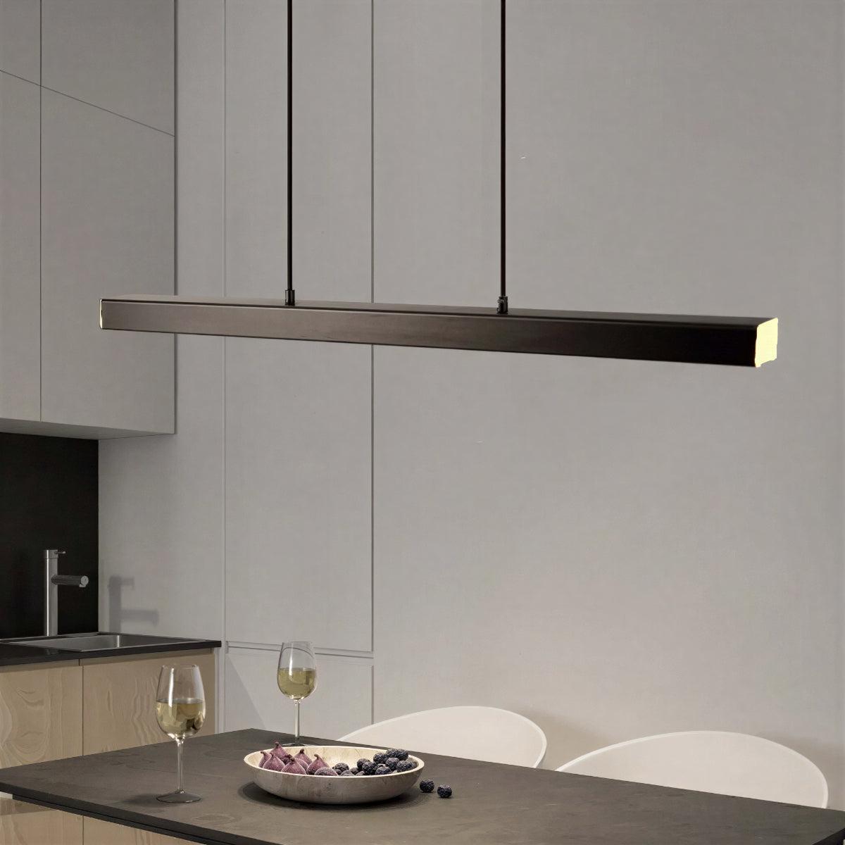 Modern Elongated Linear Kitchen Island Pendant Lighting
