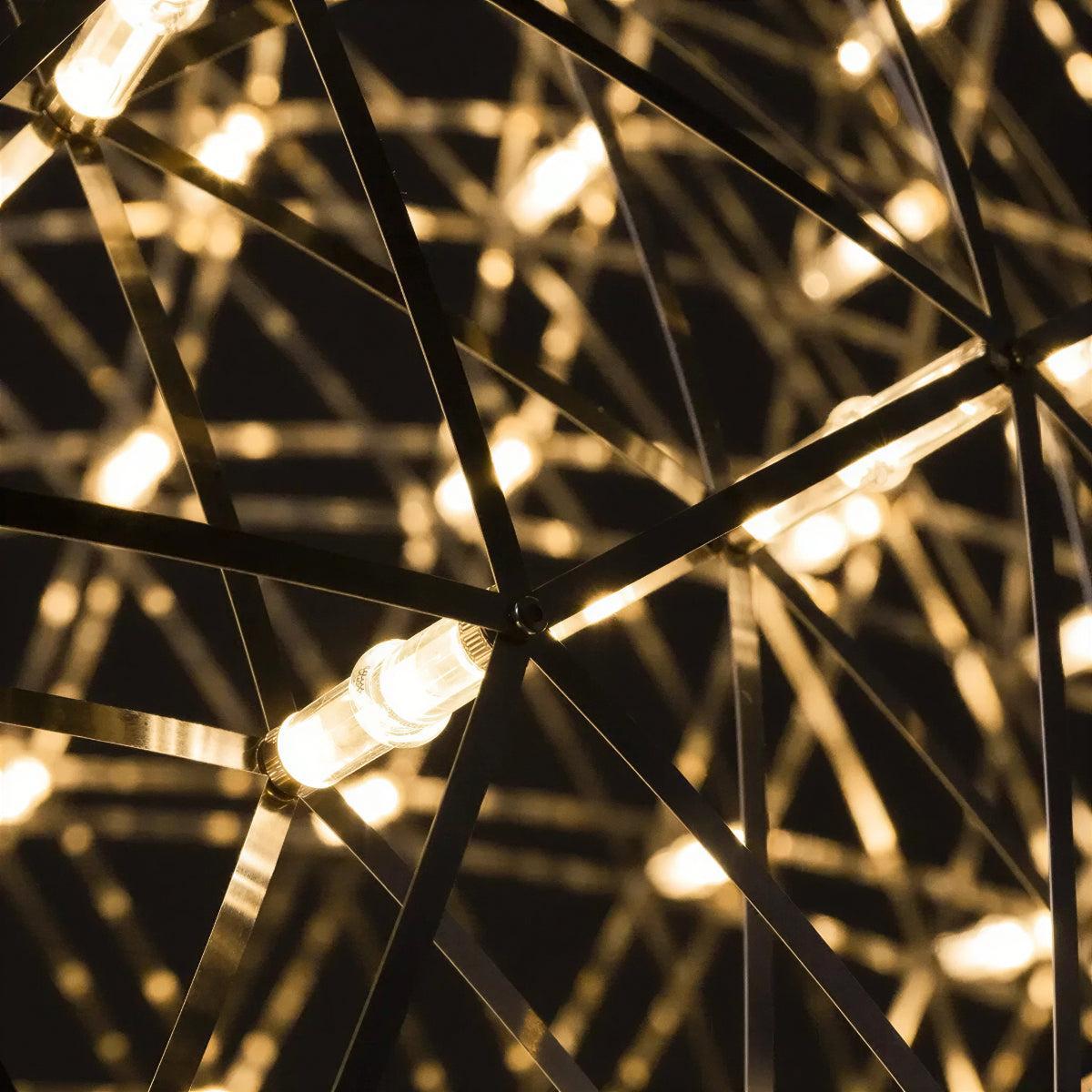 Modern Globe Chandelier With Geodesic Sphere Design