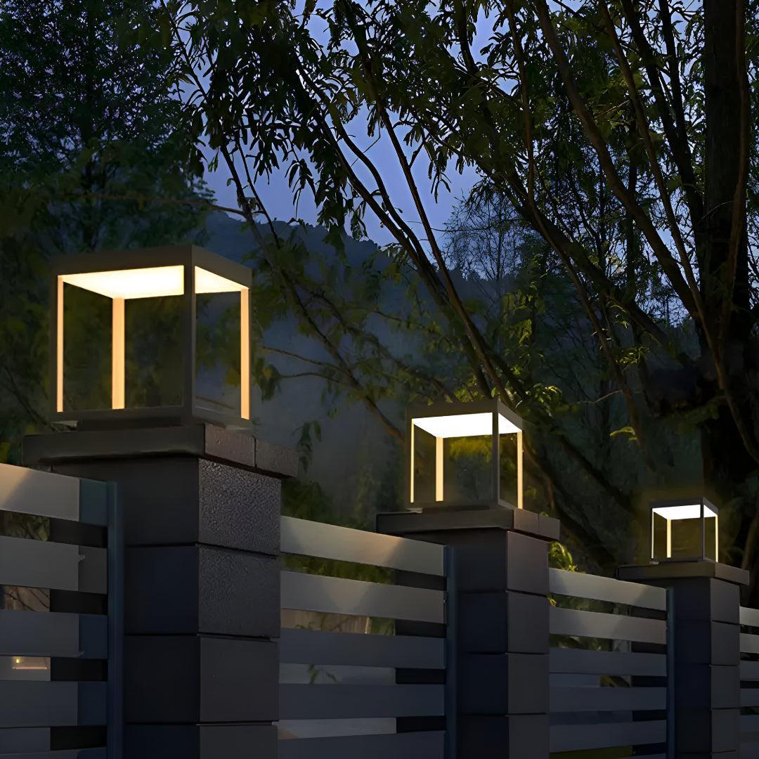 Modern LED Solar Garden Post Light