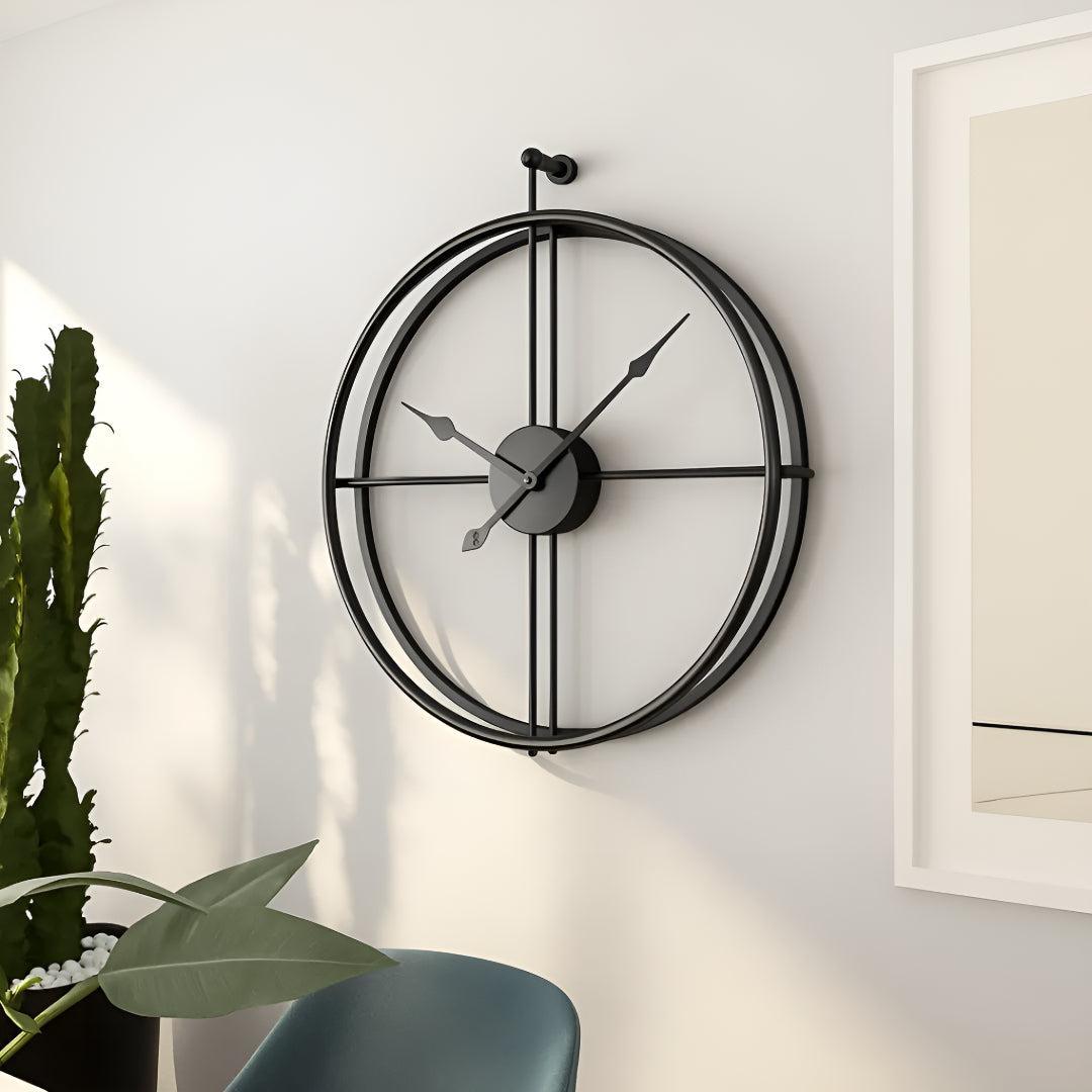 Modern Large Wall Clock with Minimalistic Silent Design