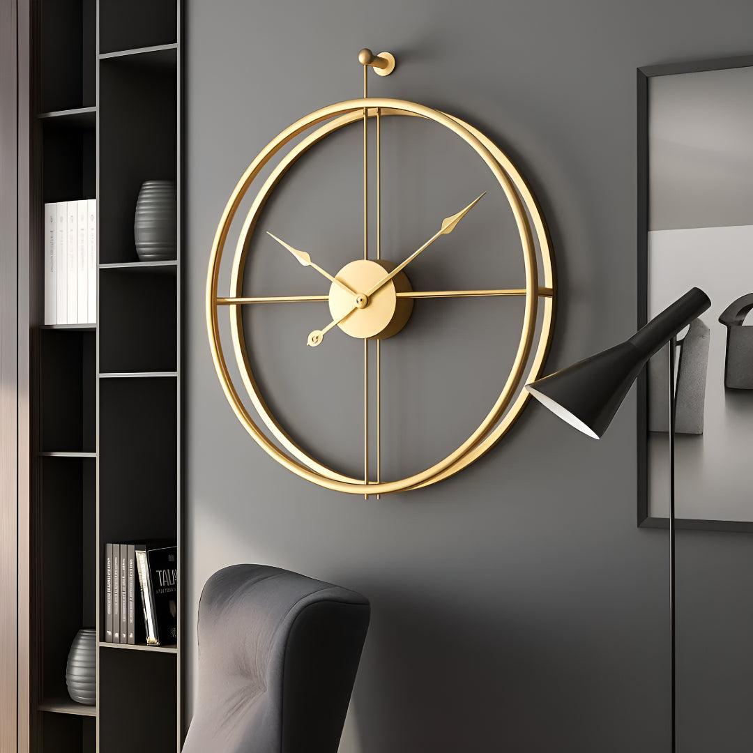 Modern Large Wall Clock with Minimalistic Silent Design