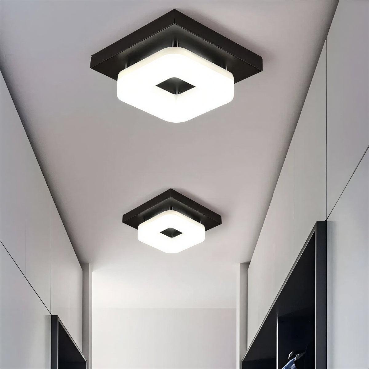 Modern Square Ceiling Light With Flush Fitting
