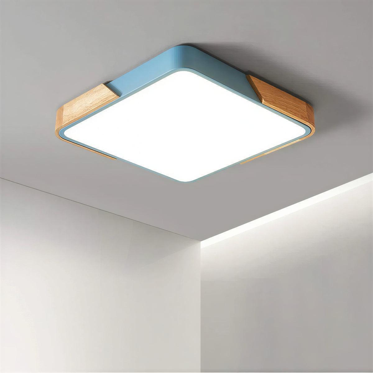 Modern Square Flush Ceiling Light Fixture For Home