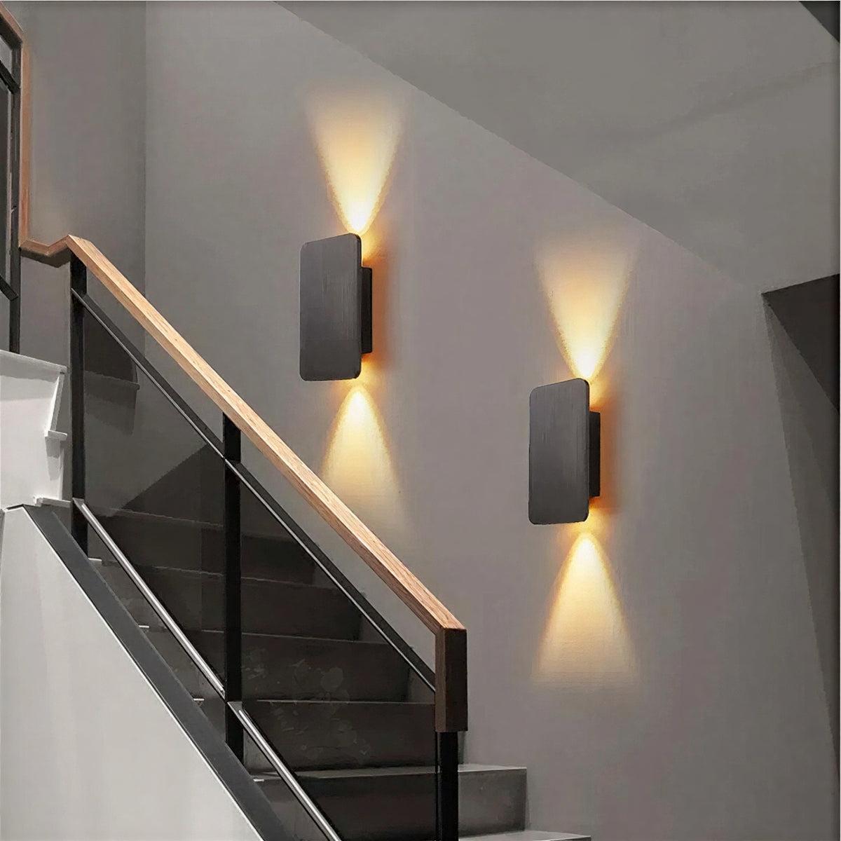 Modern Up Down Square Wall Light For Indoor Home Lighting