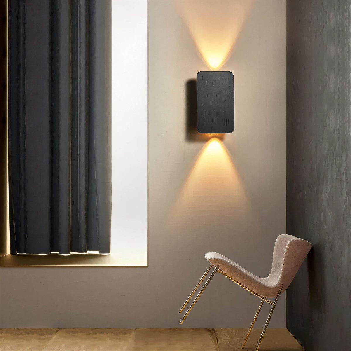 Modern Up Down Square Wall Light For Indoor Home Lighting