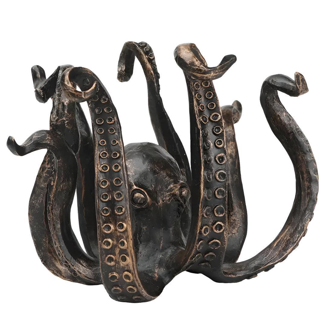 Mug Holder Home Decor Stand With Rustic Octopus Design