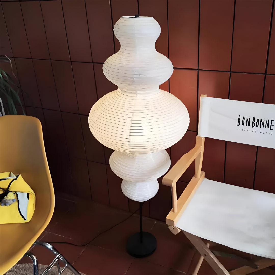 Noguchi Paper Floor Lamp With Diffused Light
