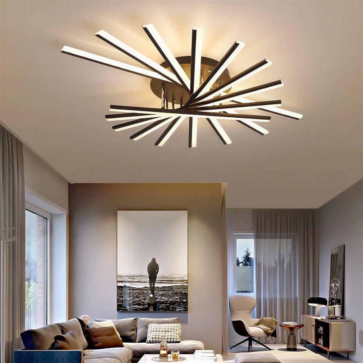 Nordic Minimalist Modern Ceiling Lights With Geometric Design
