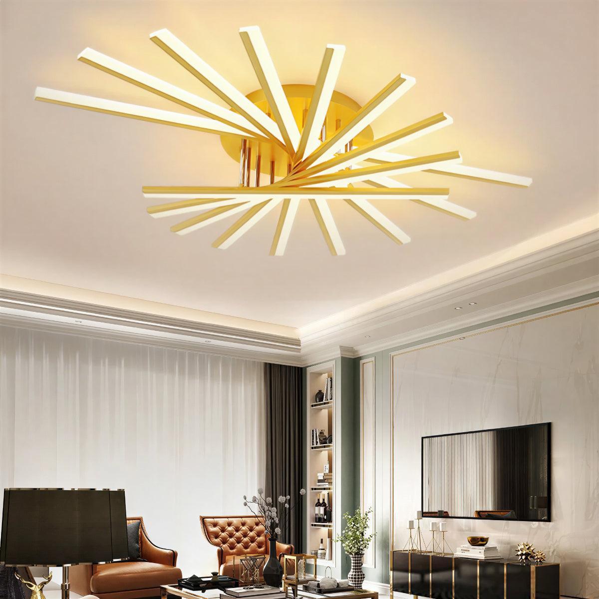 Nordic Minimalist Modern Ceiling Lights With Geometric Design