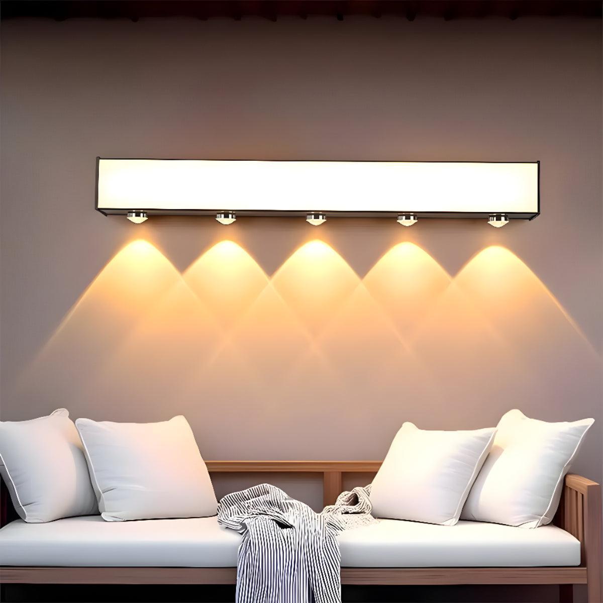 Outdoor Exterior Elongated Wall Light for Porch, Patio or Garden Lighting