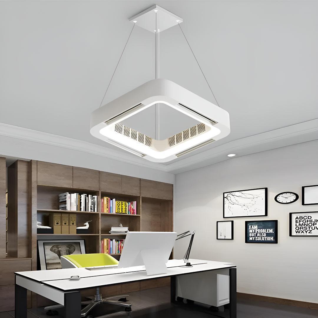 Quiet Modern Bladeless Ceiling Fan Light
