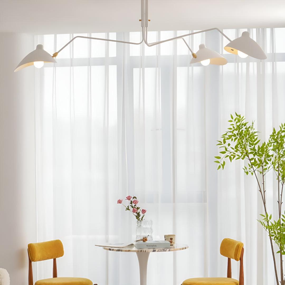 Serge Mouille Modern Ceiling Light With Multi Arm Design