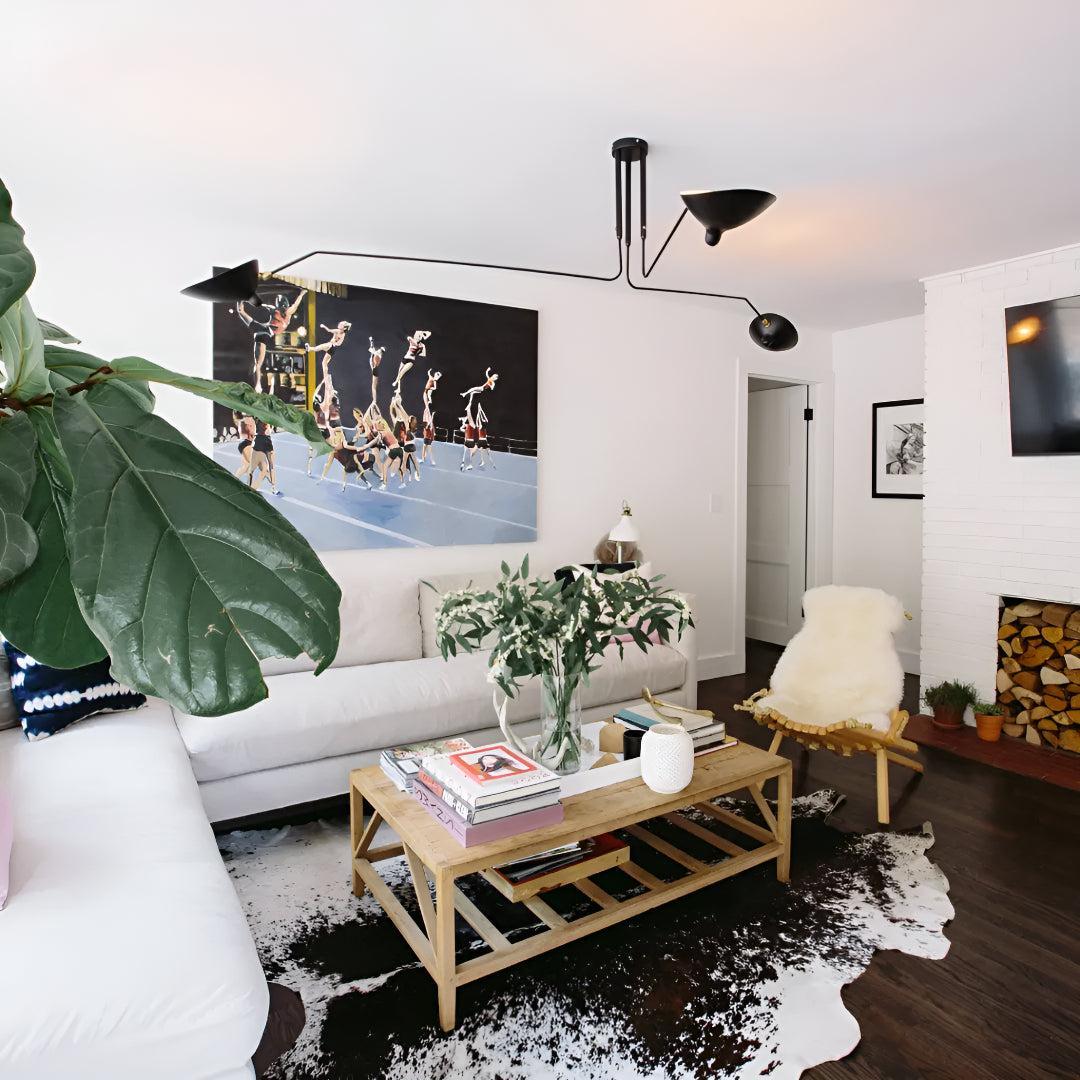 Serge Mouille Modern Ceiling Light With Multi Arm Design