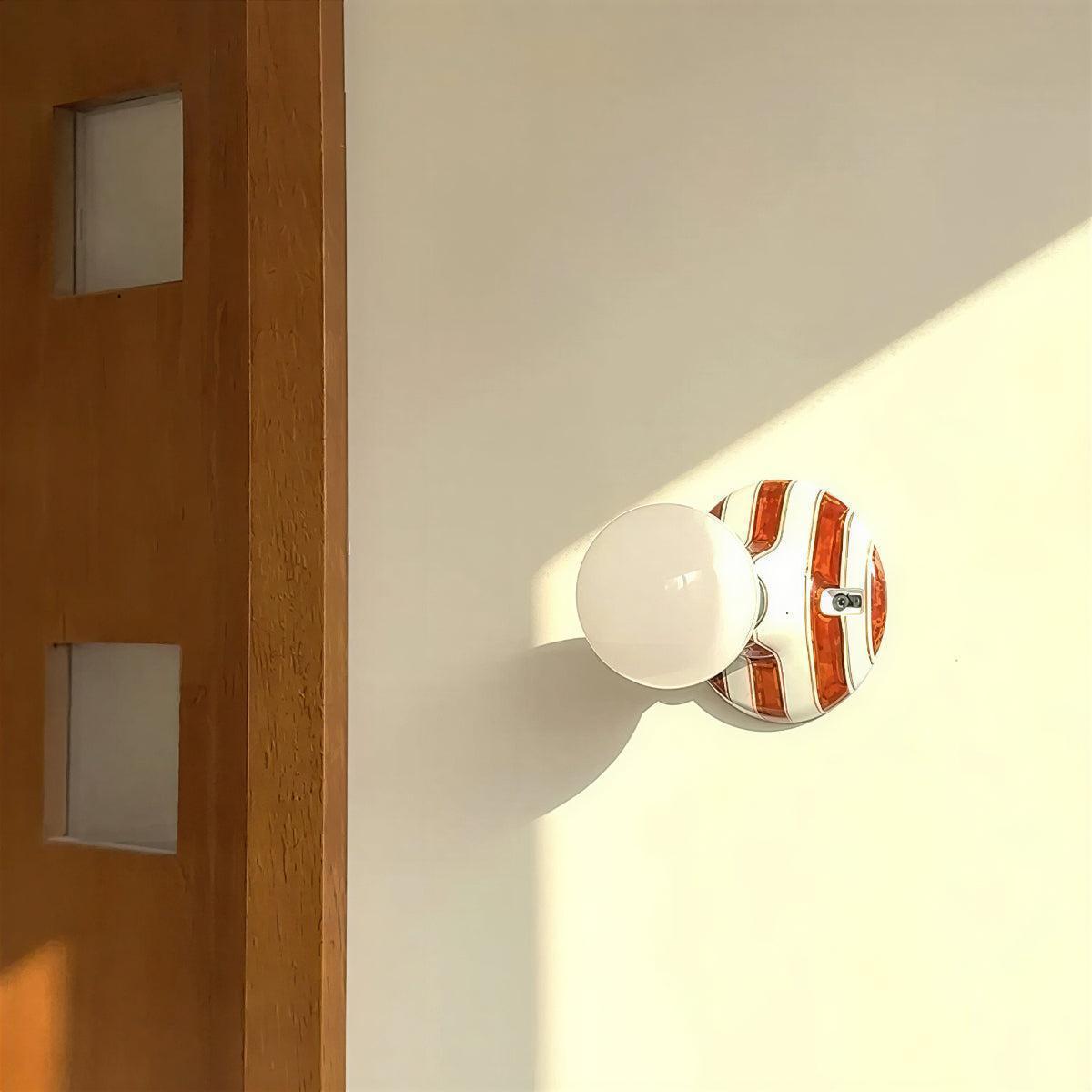 Striped Mid Century Wall Lamp Light For Interior Lighting