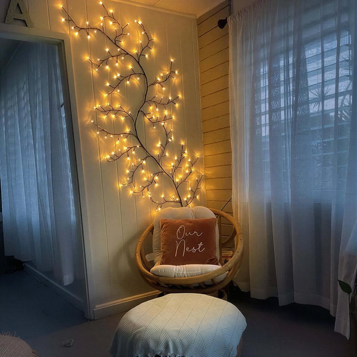 Tree Branch Vine Wall Lighting Decoration