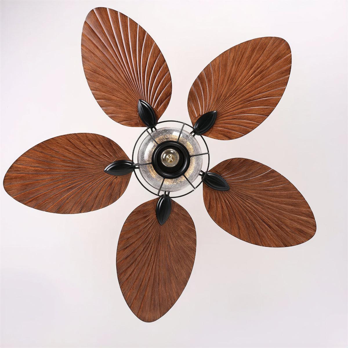 Tropical Leaf Styled Ceiling Fan Light