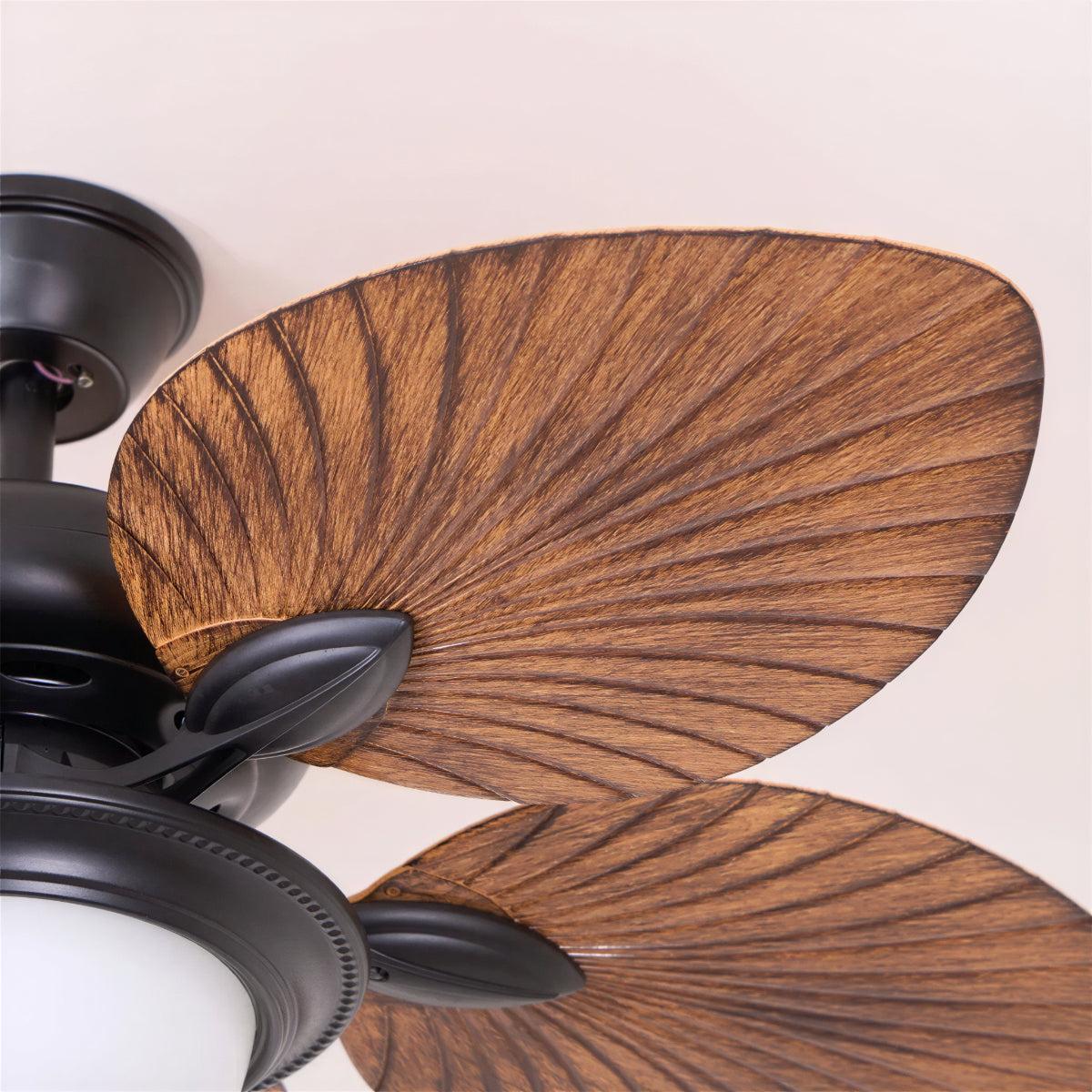 Tropical Leaf Styled Ceiling Fan Light