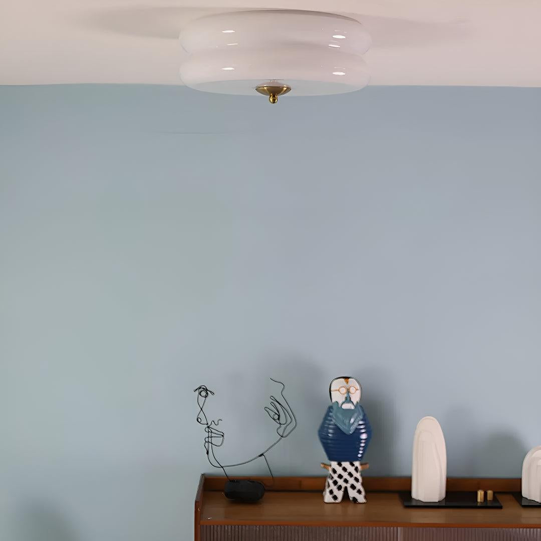 Vintage Art Deco Flush Ceiling Light