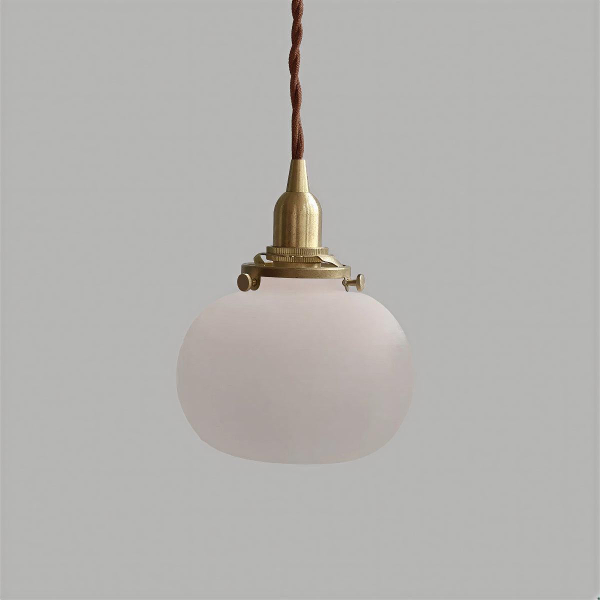 Vintage Retro Glass Globe Pendant Ceiling Light With Antique Style