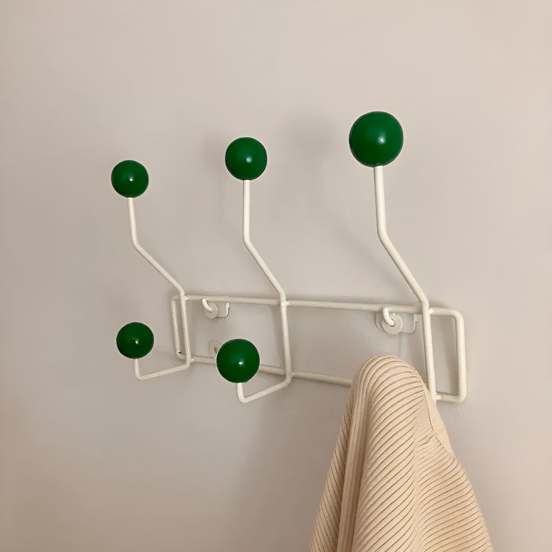 Vintage Wall Mounted Coat Rack With Hooks