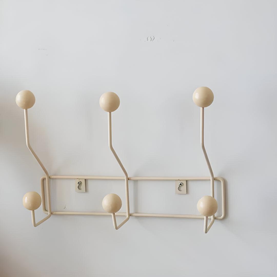 Vintage Wall Mounted Coat Rack With Hooks